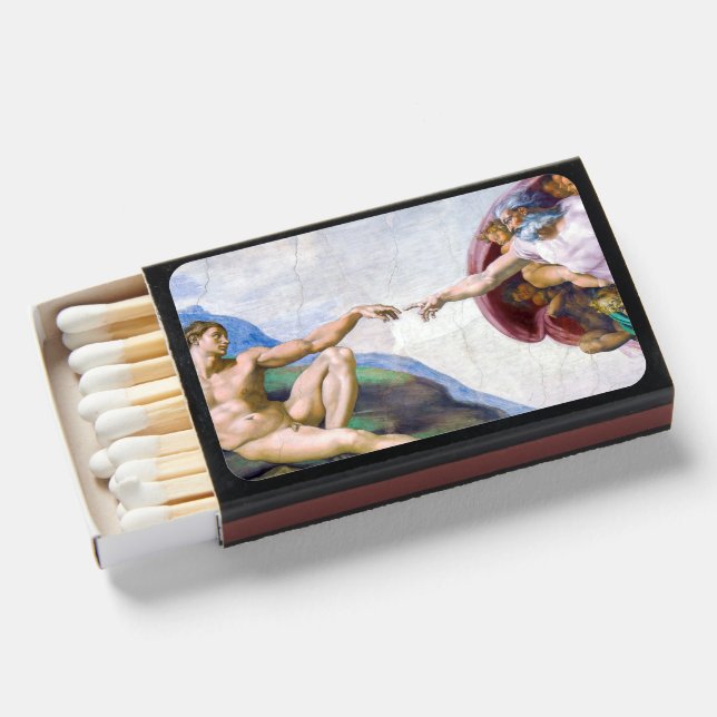 Michelangelo - Creation of Adam Matchboxes (Front Open)