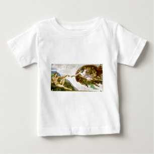 Michelangelo - Creation of Adam Painting Baby T-Shirt
