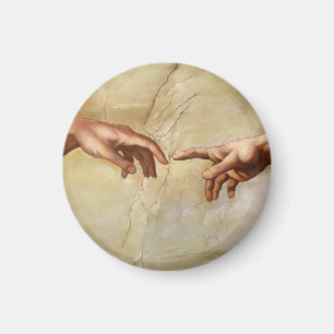 Michelangelo Creation of Adam Sistine Chapel Magnet