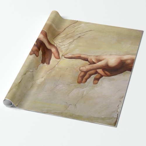 Michelangelo Creation of Adam Sistine Chapel Wrapping Paper