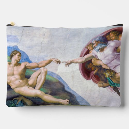 Michelangelo _ Creation of Adam Sistine Chapels Accessory Pouch