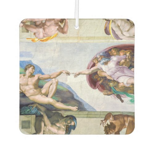Michelangelo _ Creation of Adam Sistine Chapels Air Freshener