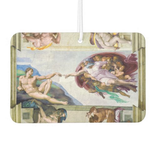 Michelangelo _ Creation of Adam Sistine Chapels Air Freshener