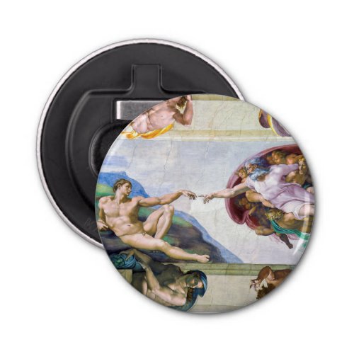Michelangelo _ Creation of Adam Sistine Chapels Bottle Opener