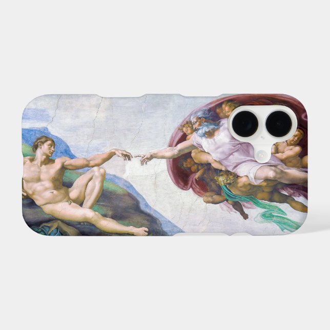 Michelangelo - Creation of Adam, Sistine Chapel's Case-Mate iPhone Case (Back (Horizontal))