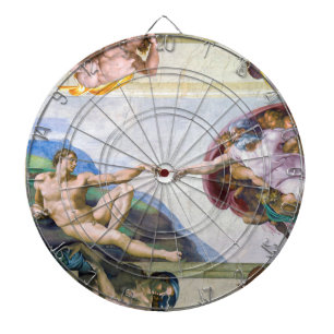Michelangelo - Creation of Adam, Sistine Chapel's Dart Board