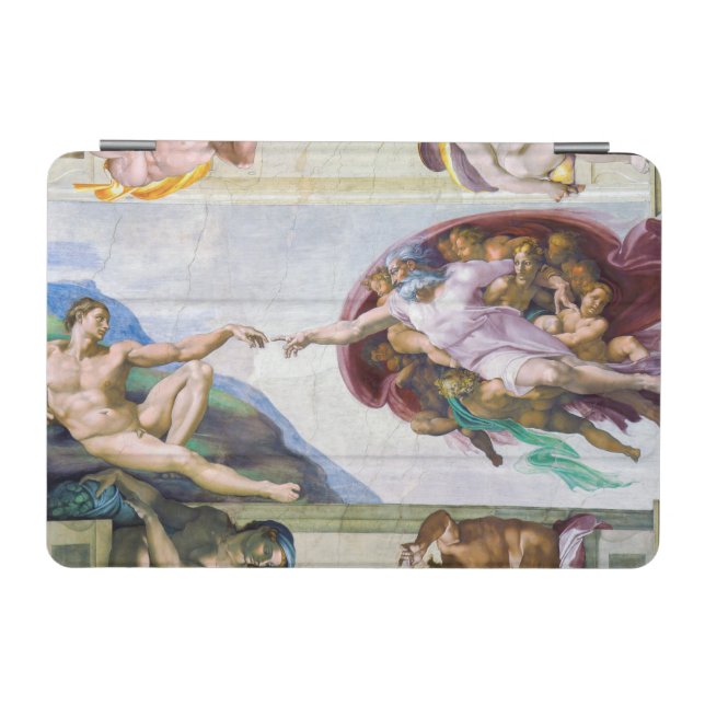 Michelangelo - Creation of Adam, Sistine Chapel's iPad Mini Cover (Horizontal)