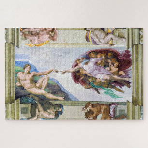 Michelangelo - Creation of Adam, Sistine Chapel's Jigsaw Puzzle