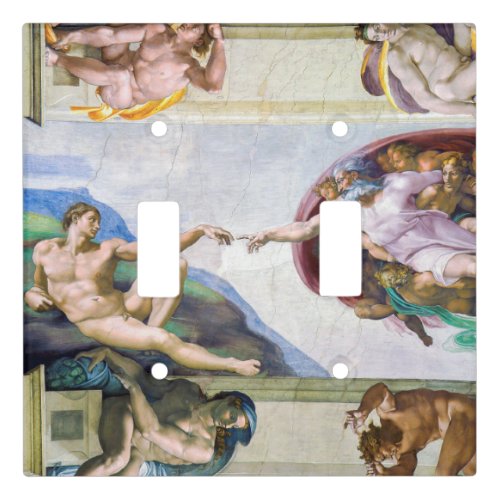 Michelangelo _ Creation of Adam Sistine Chapels Light Switch Cover