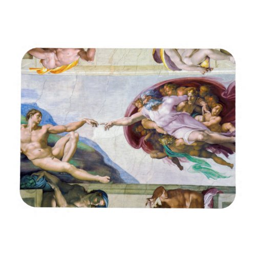 Michelangelo _ Creation of Adam Sistine Chapels Magnet