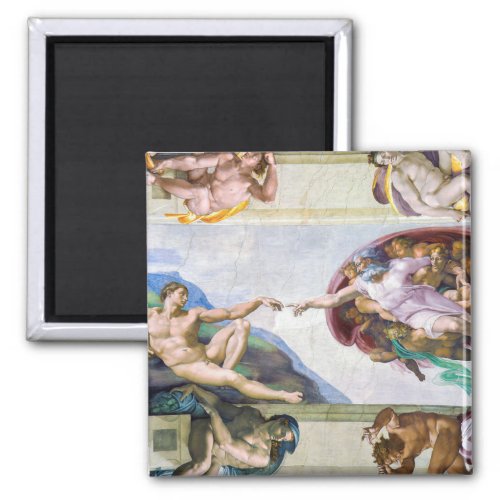 Michelangelo _ Creation of Adam Sistine Chapels Magnet