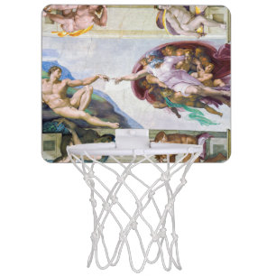 Michelangelo - Creation of Adam, Sistine Chapel's Mini Basketball Hoop