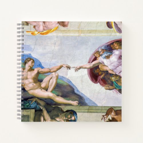 Michelangelo _ Creation of Adam Sistine Chapels Notebook