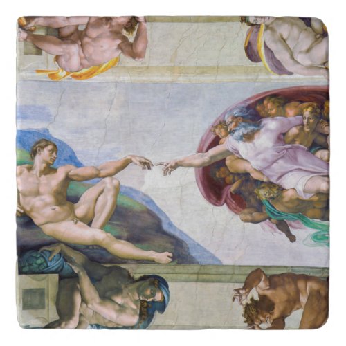 Michelangelo _ Creation of Adam Sistine Chapels Trivet