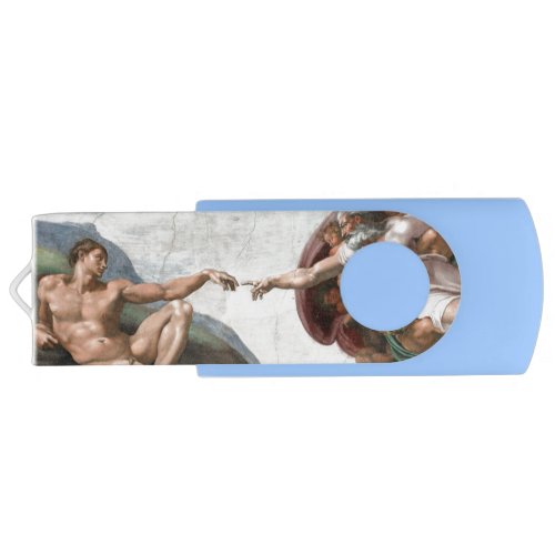 Michelangelo Creation of Man Vintage Art Flash Drive