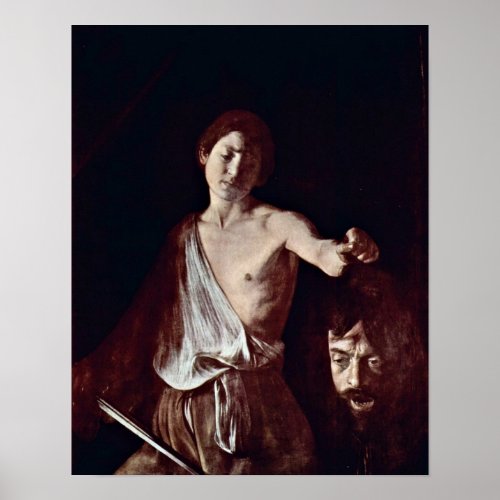 Michelangelo da Caravaggio _ David and Goliath Poster