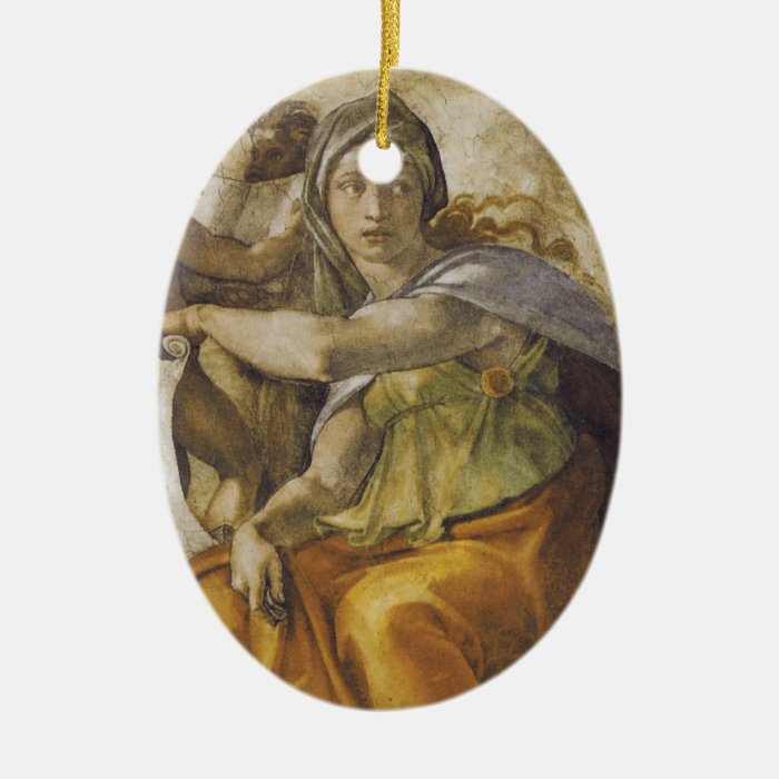 Michelangelo Delphic Sibyl Christmas Ornament