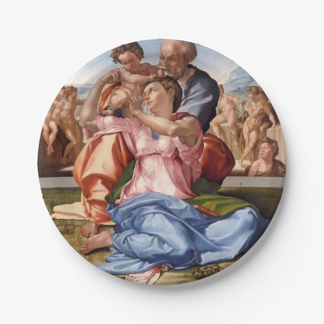 Michelangelo -Doni Tondo Paper Plates (Front)