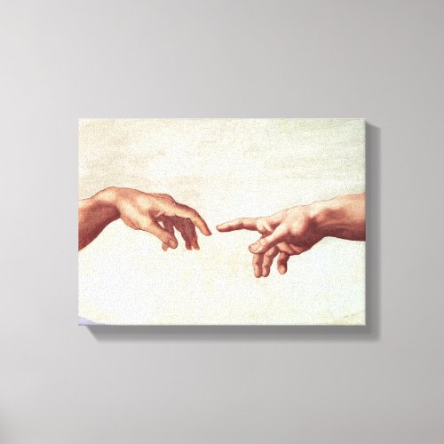 Michelangelo Hands Canvas Print