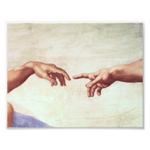 Michelangelo Hands Photo Print