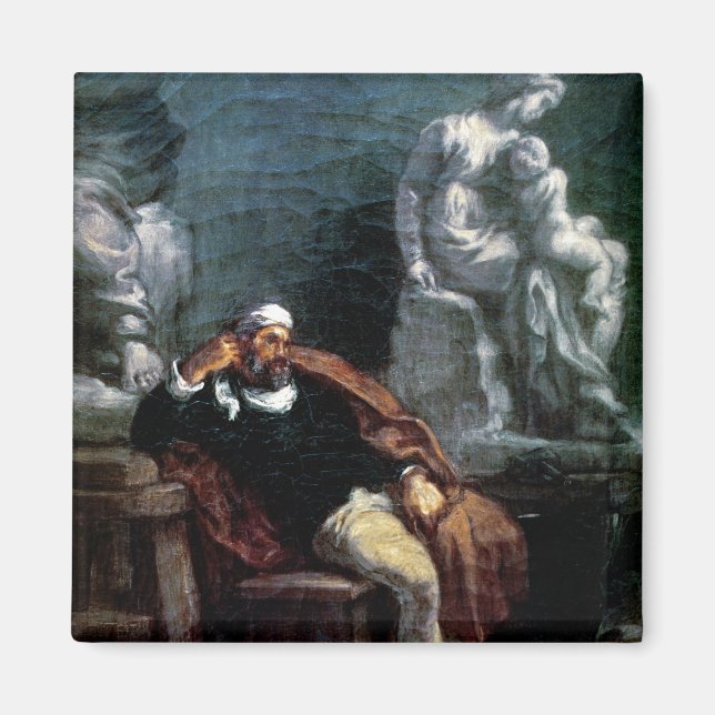 Michelangelo  in his Studio Magnet (Front)