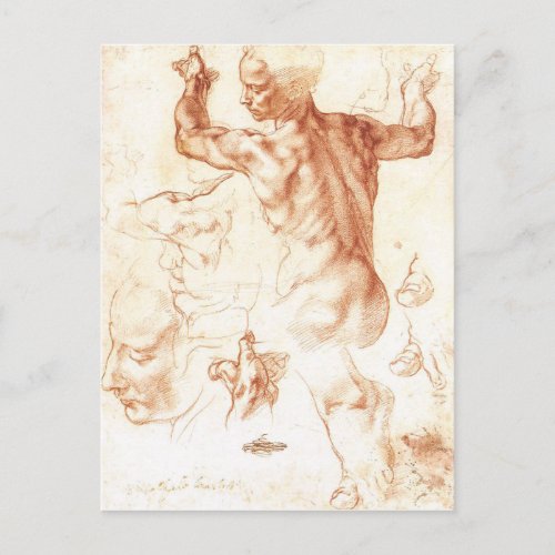 Michelangelo _ Libyan Sibyl painting Postcard