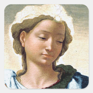 Michelangelo Madonna and Child Christmas  Square Sticker