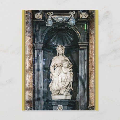 Michelangelo Madonna of Bruges Postcard