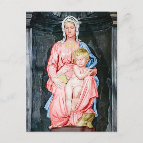 Michelangelo Madonna of Bruges Postcard