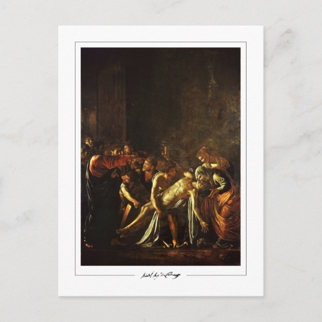 Michelangelo Merisi da Caravaggio #47 - Fine Art Postcard (Front)