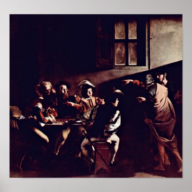 Michelangelo Merisi da Caravaggio — Saint Matthew Poster (Front)