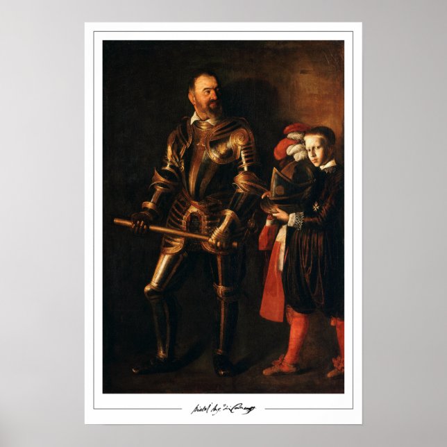 Michelangelo Merisi da Caravaggio Zedign Art Poste Poster (Front)