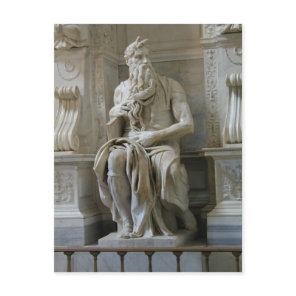 Michelangelo- Moses Postcard