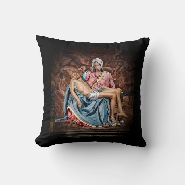 MICHELANGELO PIETA  THROW PILLOW (Front)