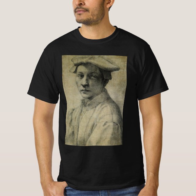 Michelangelo Portrait of Andrea Quaratesi   T-Shirt (Front)