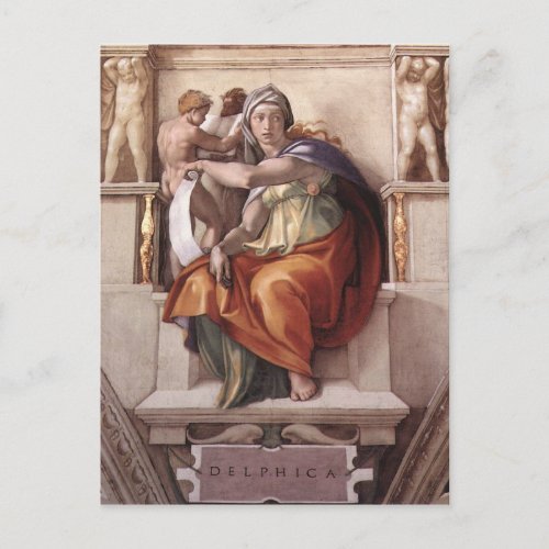 Michelangelo Renaissance Art Postcard