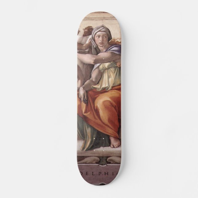 Michelangelo Renaissance Art Skateboard Deck (Front)