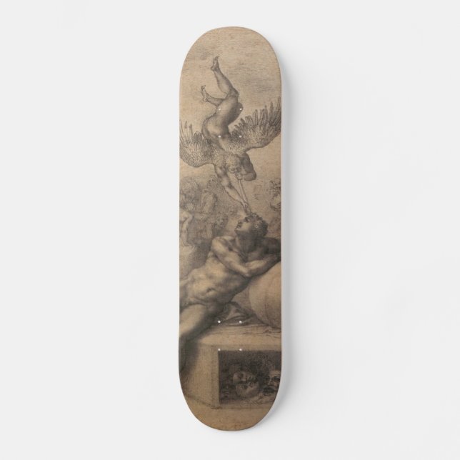 Michelangelo Renaissance Art Skateboard Deck (Front)