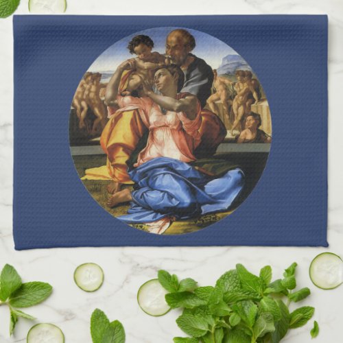 Michelangelo s Doni Tondo or Doni Madonna Kitchen Towel