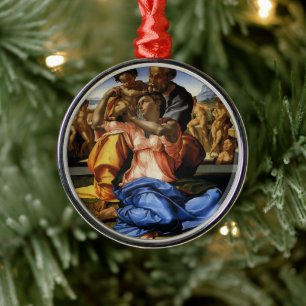 Michelangelo 's Doni Tondo or Doni Madonna Metal Ornament