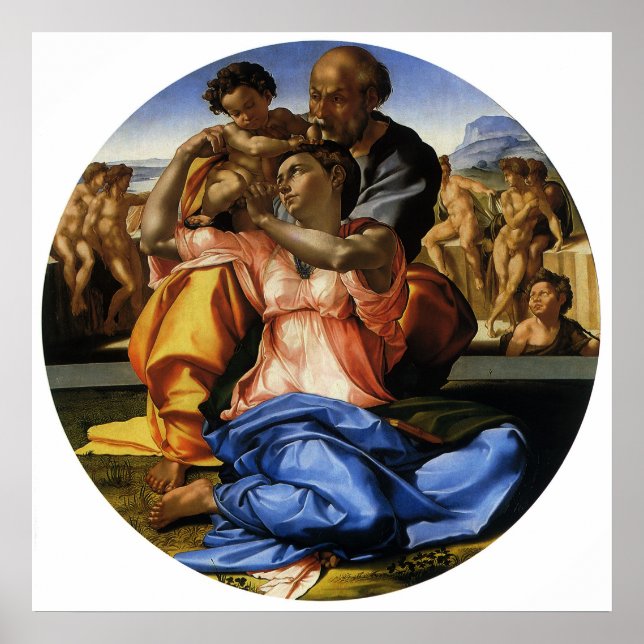 Michelangelo 's Doni Tondo or Doni Madonna Poster (Front)
