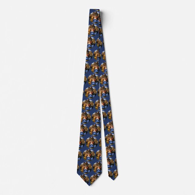 Michelangelo 's Doni Tondo or Doni Madonna Tie (Front)