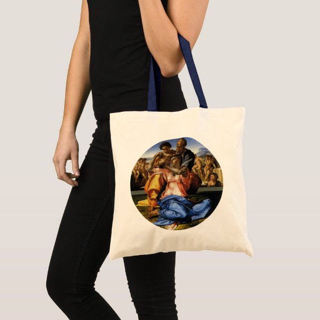 Michelangelo 's Doni Tondo or Doni Madonna Tote Bag (Front (Product))