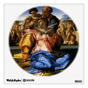 Michelangelo 's Doni Tondo or Doni Madonna Wall Sticker