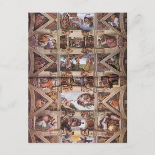 Michelangelo Sistine Chapel Ceiling Postcard