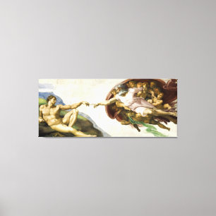 MICHELANGELO - The creation of Adam 1512 Canvas Print