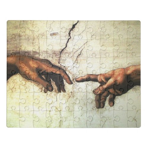 Michelangelo The Creation of Adam Jigsaw Puzzle