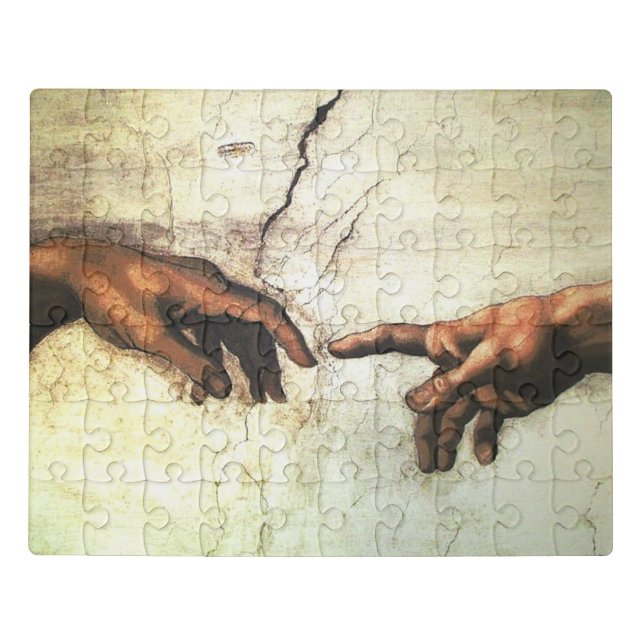 Michelangelo The Creation of Adam Jigsaw Puzzle (Puzzle Horizontal)