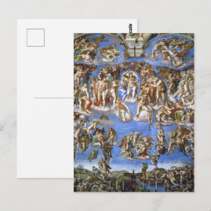 Michelangelo The Last Judgment Fine Art Print Postcard