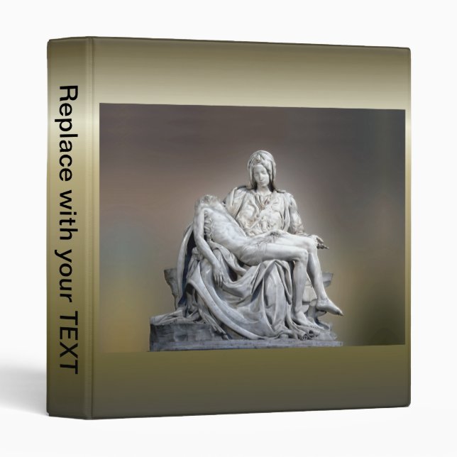Michelangelo - The Pieta 3 Ring Binder (Front/Spine)